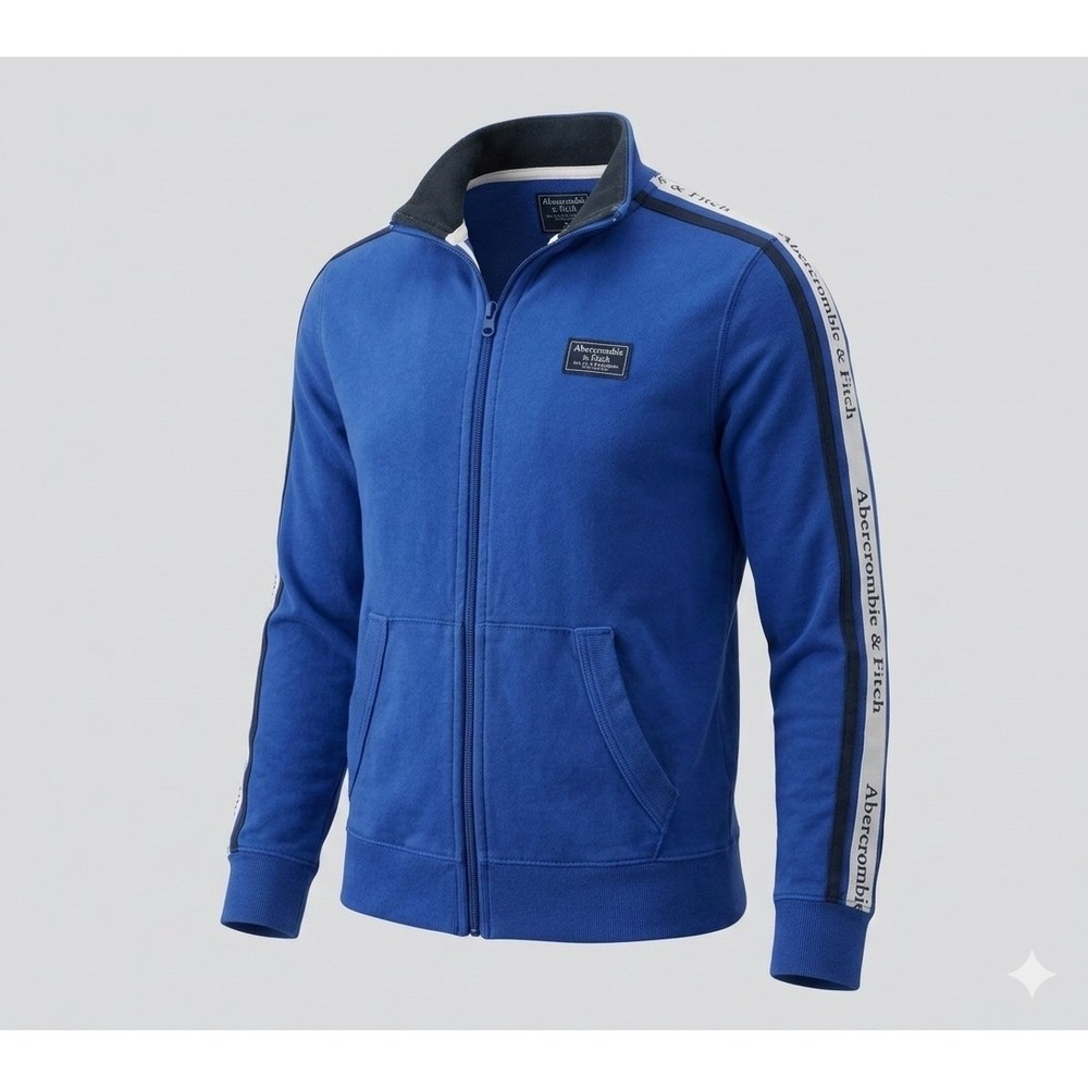 Abercrombie &‎ Fitch Unisex Blue Full Zip Sweat Jacket. Size XS